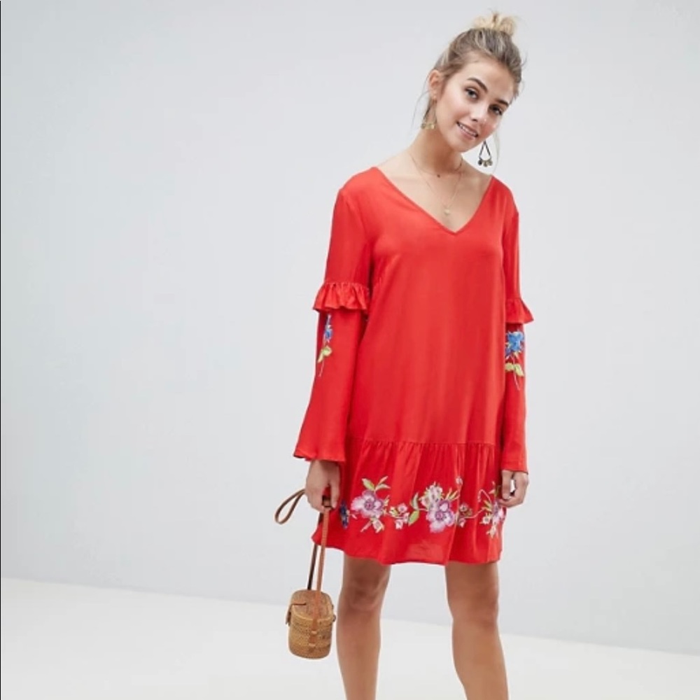 Asos Ultimate Mini Embroidered (Red) - Picture 5 of 5